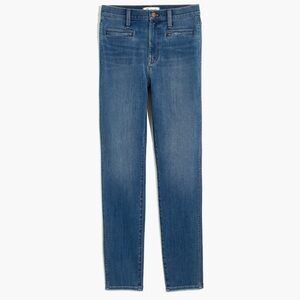 Madewell 10" High-Rise Roadtripper Jeggings in Ellerby Wash: Zip Pocket Edition
